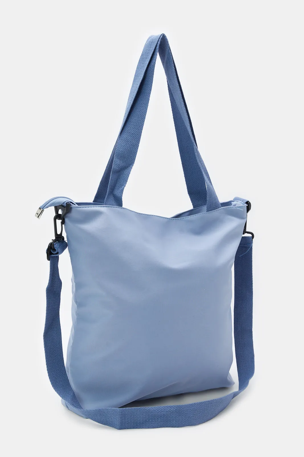 Women Blue Printed Printed Shoppers Bag