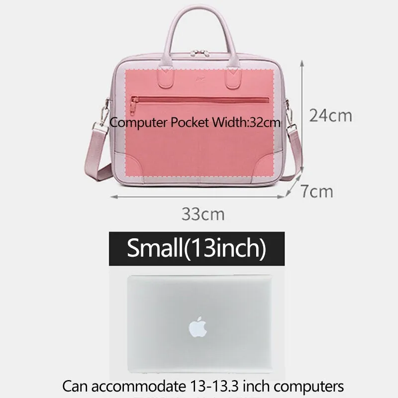 Women Multi-Compartment Waterproof Crossbody Laptop Shoulder Bag Handbag