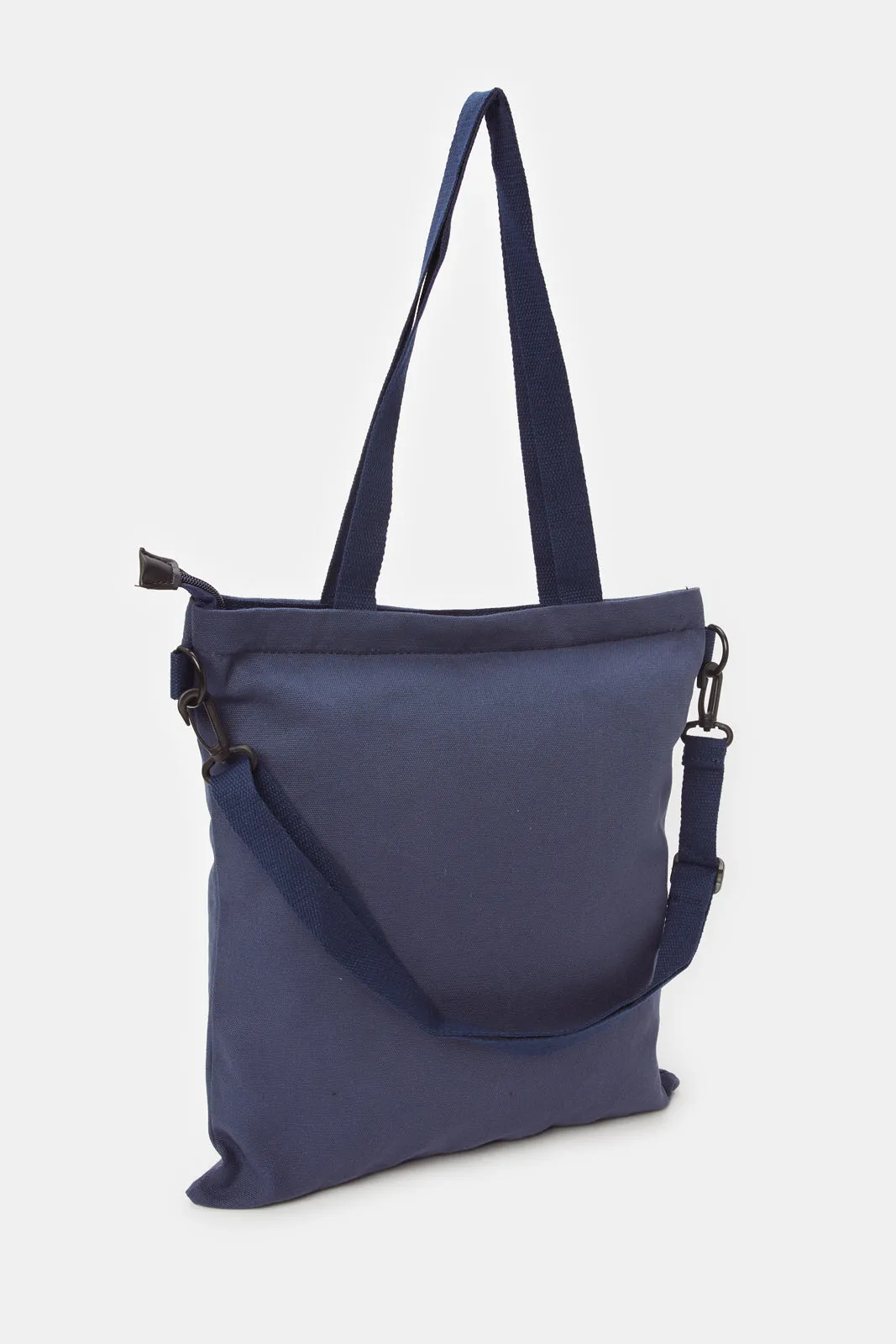 Women Navy Color Printed Shopper