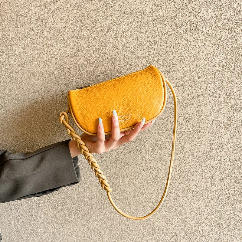 Women's Mini Genuine Leather Underarm Bag