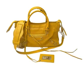 Yellow City Metallic Edge Bag - S