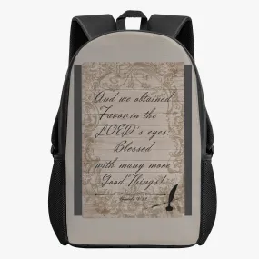 Youth's Proverbs 18:22 Vitage Matching Backpack